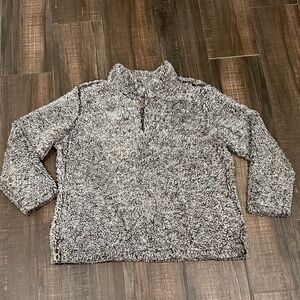 Gray Faux Fur Sweater